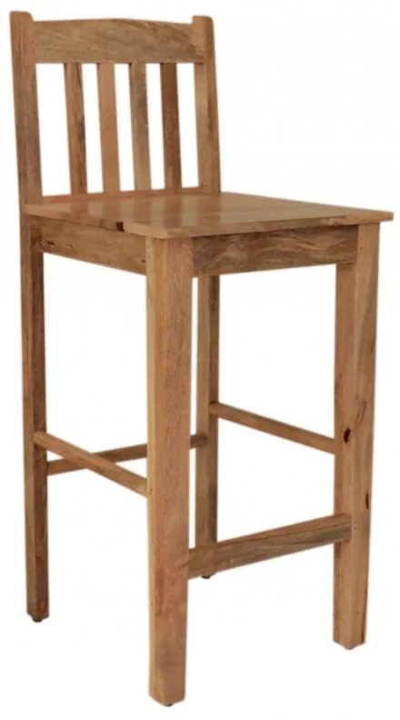Barová stolička Hina z mangového dreva Mango natural