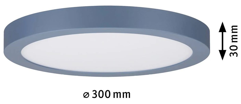 Paulmann Abia LED panel Ø 30 cm 2 700K sivo-modrá
