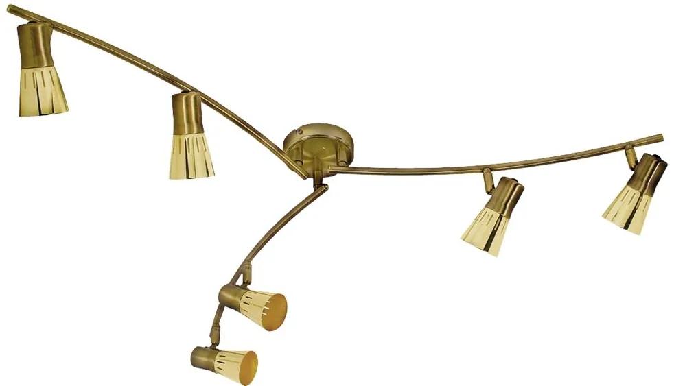 Candellux ARENA Bar Lamp 6x40W R50 E14 Golden Patina 96-84494