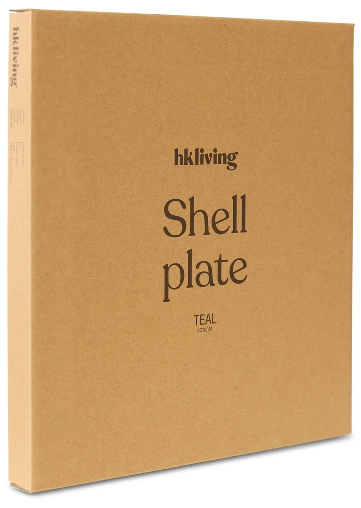 HK living Kameninový tanier Shell Teal