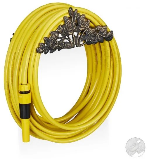 Držiak hadice starožitné ruže, hneda RD20616