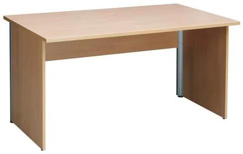 Kancelársky stôl Alfa 100, 140 x 80 x 73,5 cm, rovné vyhotovenie, dezén buk