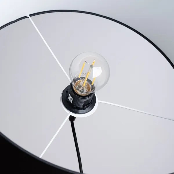 Sollux SL.1406 - Luster na lanku NOVA 1xE27/15W/230V pr. 40 cm čierna