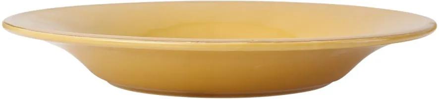 BonamiŽltý kameninový polievkový tanier Côté Table Const, ⌀ 27 cm