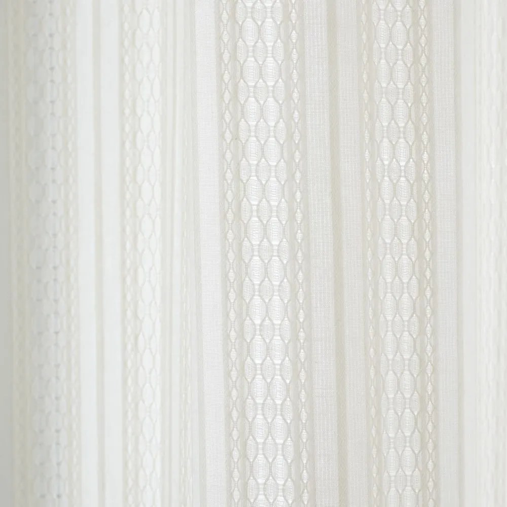 Biela bavlnená záclona 140x137 cm Zofia Broderie Anglaise – Pineapple Elephant