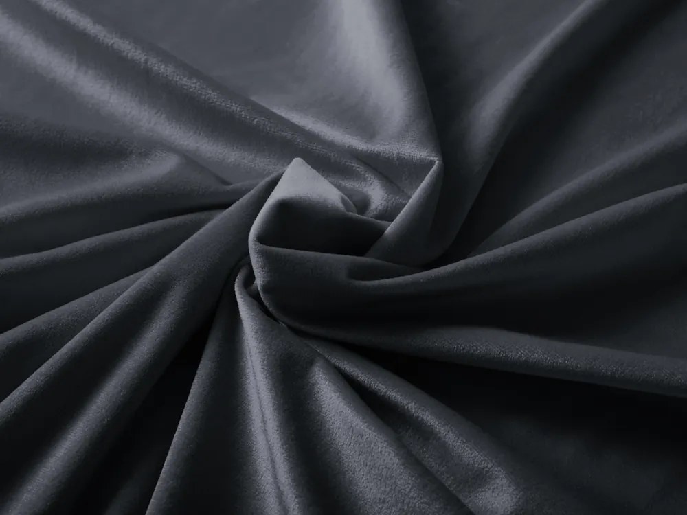 Biante Zamatový prehoz/behúň na posteľ Velvet Prémium SVP-004 Antracitovo sivý Na mieru
