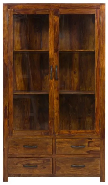 furniture-nabytek.cz - Masivní vitrína Palison z palisandru, lakovaná, tmavě hnědá