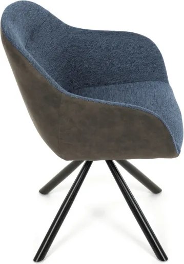 Jedálenská stolička modrá DCH-Y1143 BLUE2