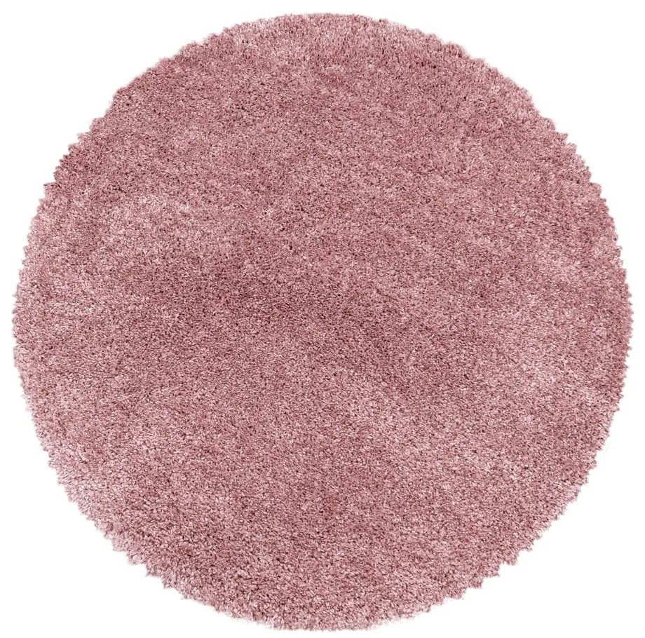 Ružový okrúhly koberec ø 160 cm Fluffy – Ayyildiz Carpets