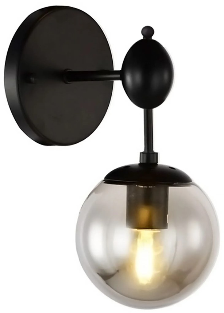 Toolight - Nástenná lampa 1xE27 60W APP750-1W, čierna, OSW-03684