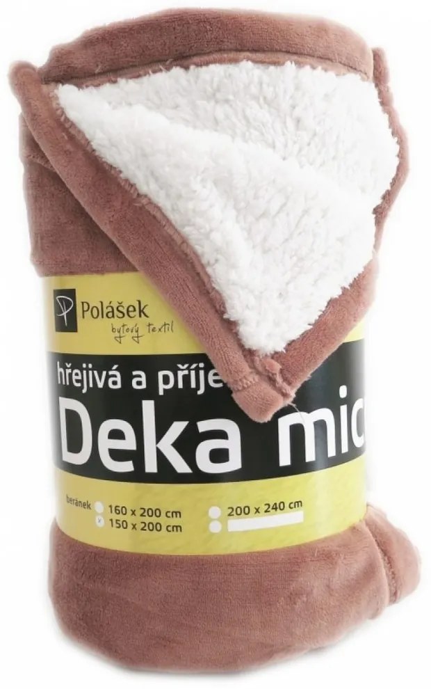 Polášek Deka s barančekom - Čokoládová | 200 x 230 cm