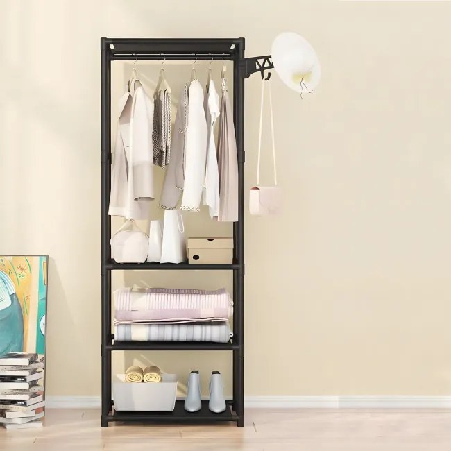 Šatníková skriňa MILENA čierna