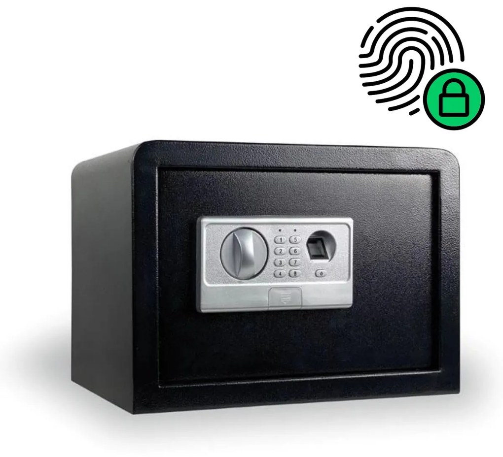 Nábytkový trezor s čítačkou odtlačkov prstov, 16 L