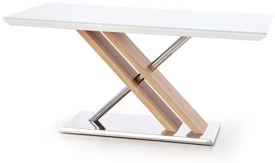 Jedálenský stôl Nexus biely/dub sonoma