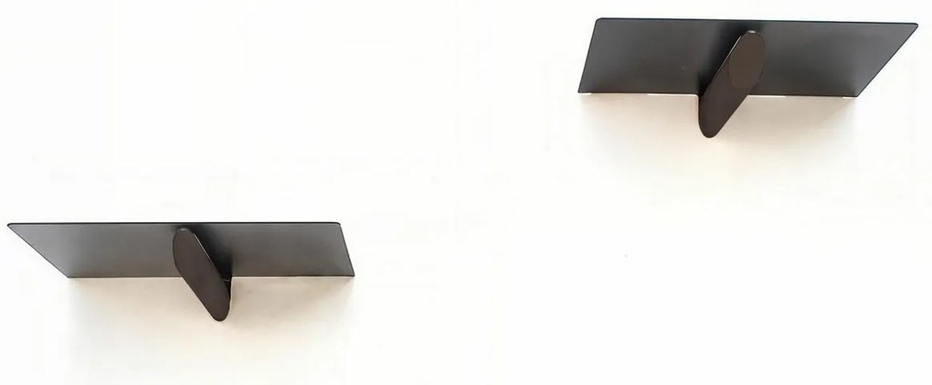 Súprava poliček Black and Brown, 2 ks