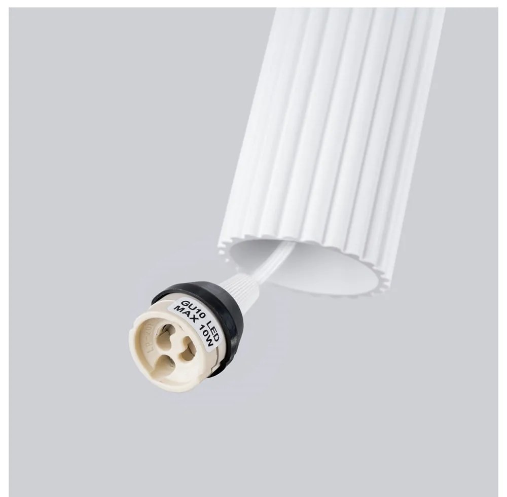 Biele závesné svietidlo Gleam – Sollux