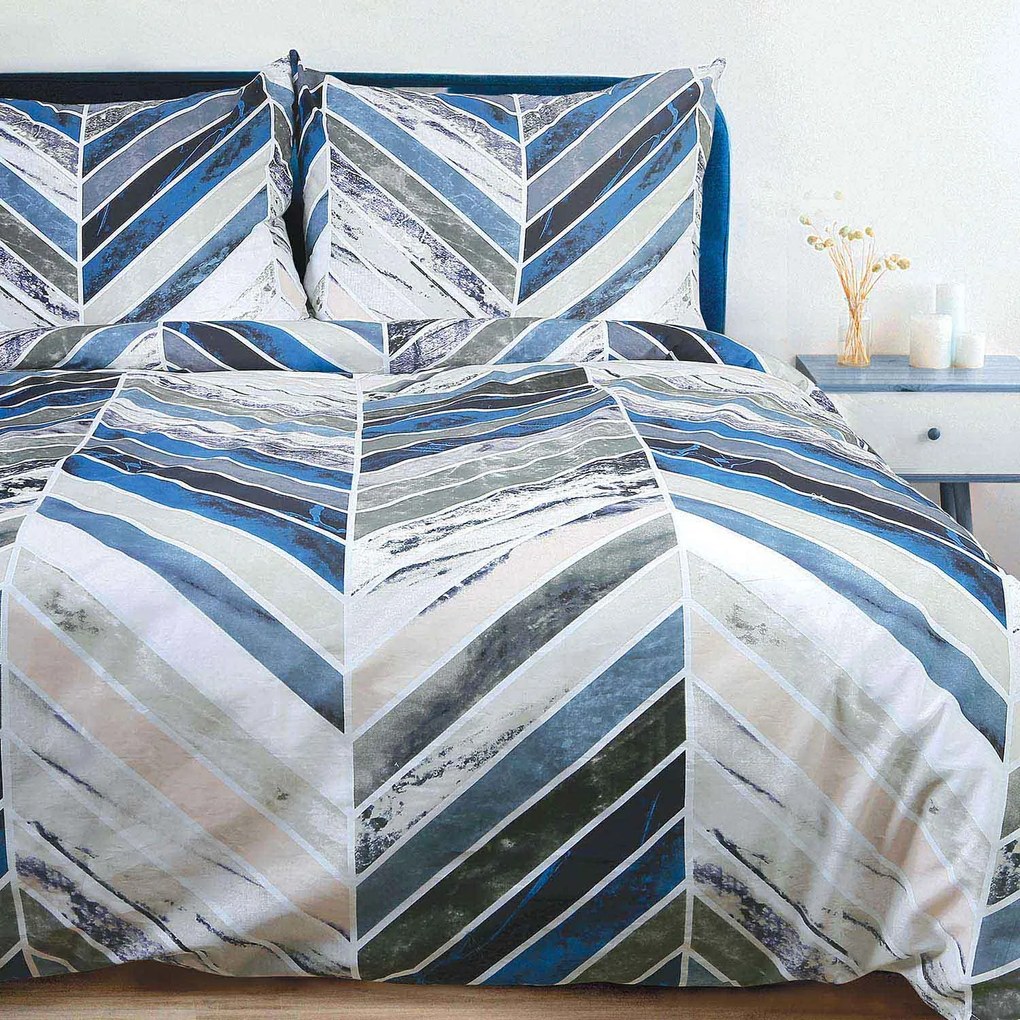 BAVLNENÉ OBLIEČKY COTTONLOVE 200X220 CM, 2KS 70X80 CM VZOROVANÉ