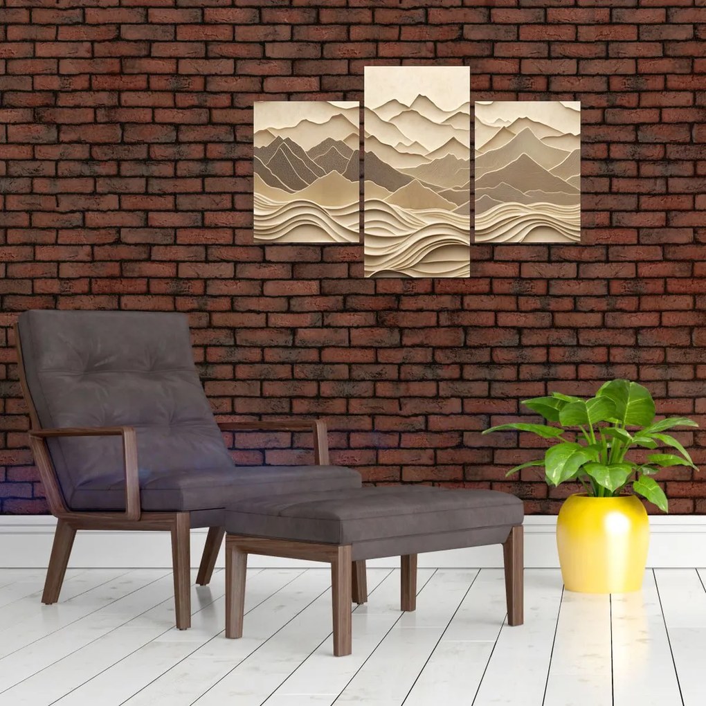 Obraz - 3D línia hôr (90x60 cm)