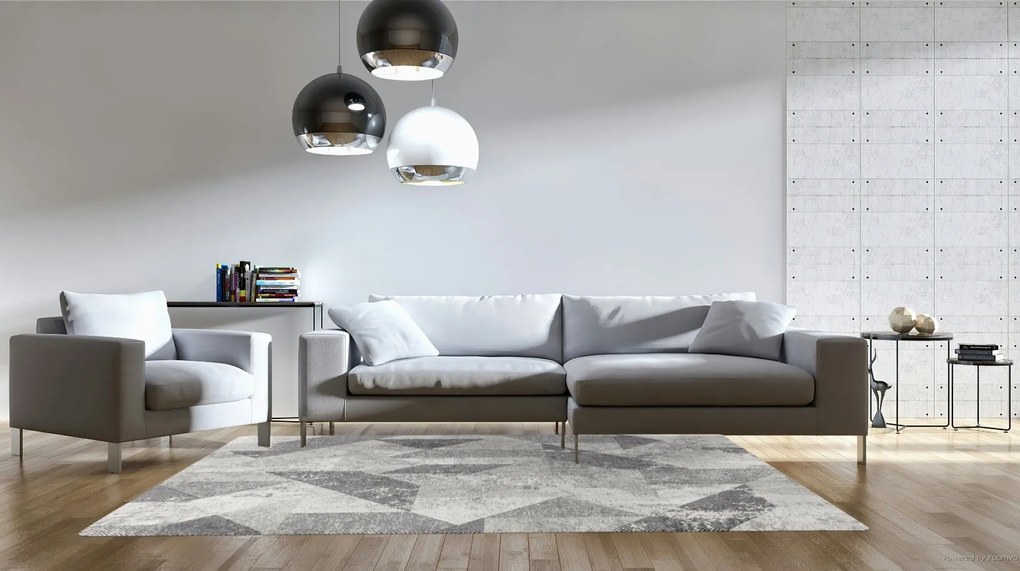 AKCIA: 125x180 cm Kusový koberec Origins 50510 / A920, šedá, chodba / predsieň, Osta