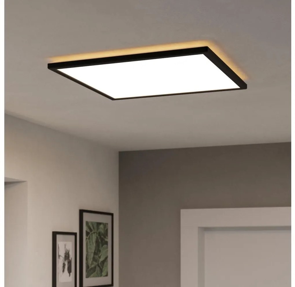 Eglo 901457 -LED St. kúpeľ. svietidlo ROVITO-R 17W/230V 50x50 cm IP44 čierna + DO EG901457