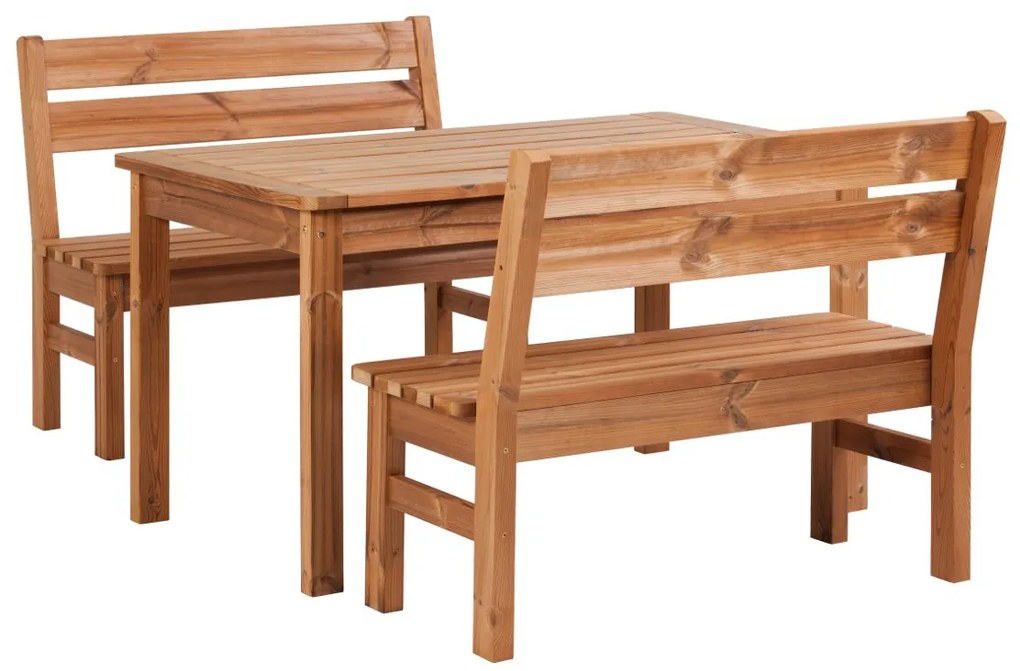 Záhradný drevený set PROWOOD z ThermoWood - SET M4 - Set + dodanie náteru v odtieni HONEY + PCD 91