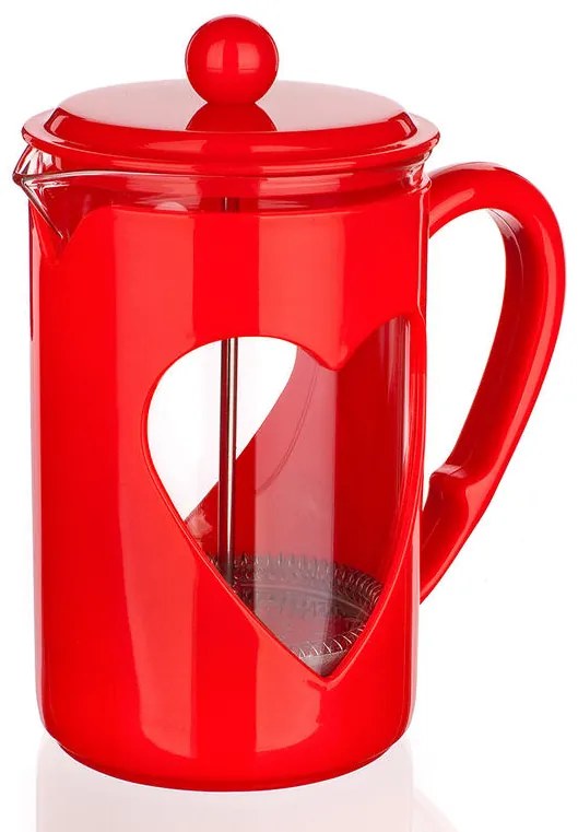 French press SRDCE červená