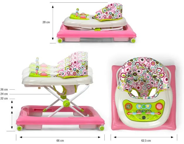 Detské chodítko Patrol kvety