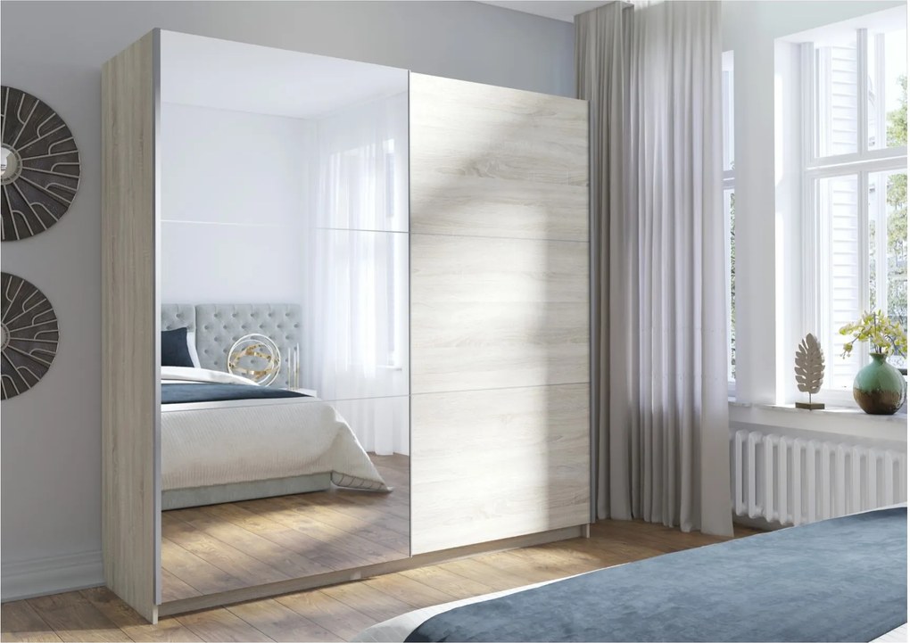 Sconto Šatníková skriňa ARSALA dub sonoma