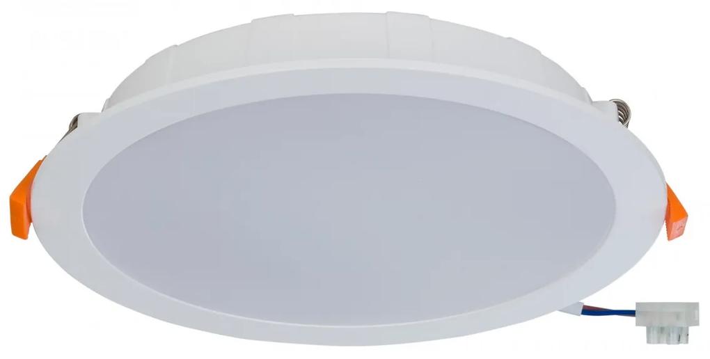 NOWODVORSKI LED podhľadové stropné svetlo do kúpeľne CL KOS, 24W, denná biela, 22,5 cm, okrúhle, biele
