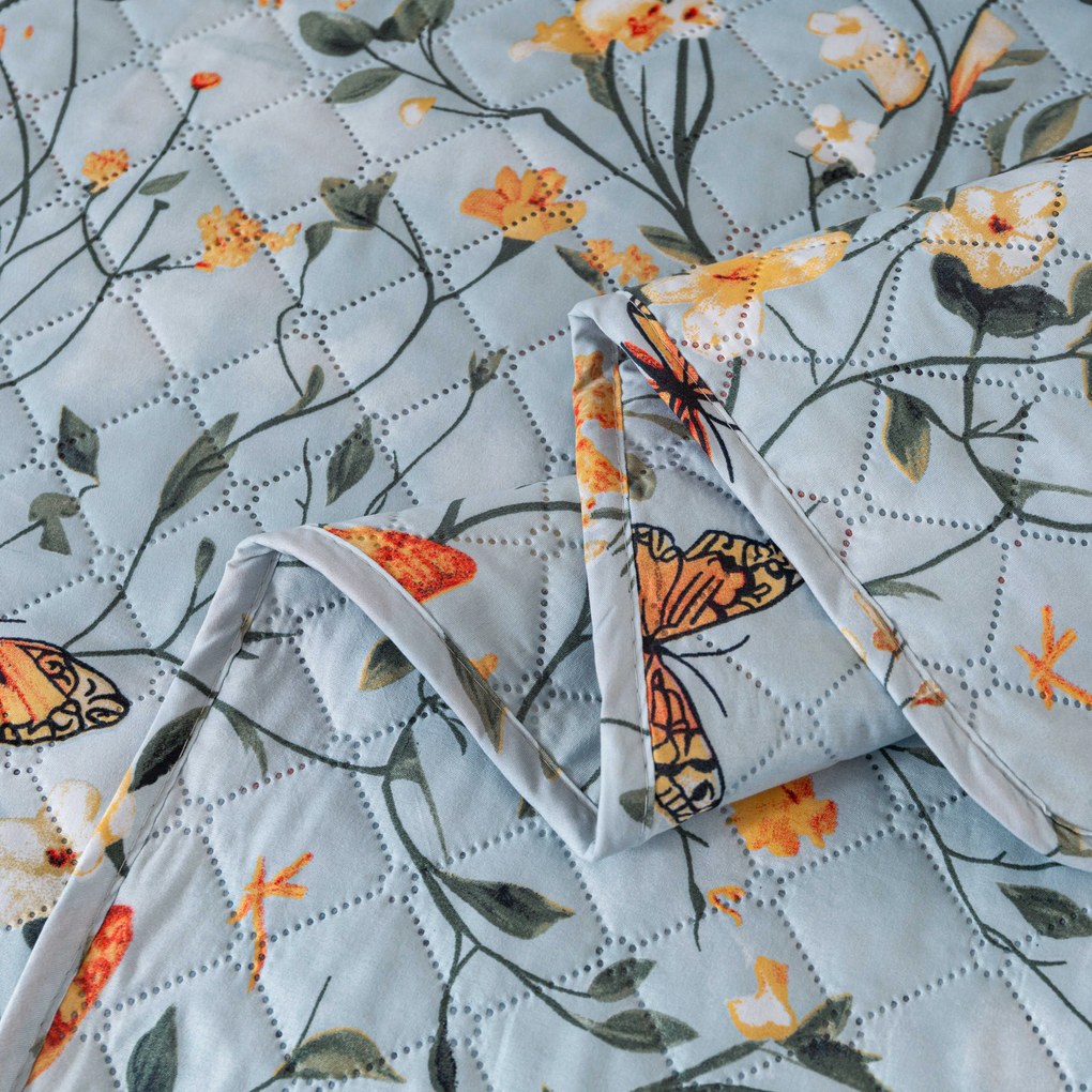 Prehoz na posteľ MONARCH WINGS, svetlomodrý Rozmer: 170 x 210 cm