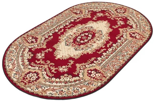Koberec Agnella Standard kráľovsky bordový ovál