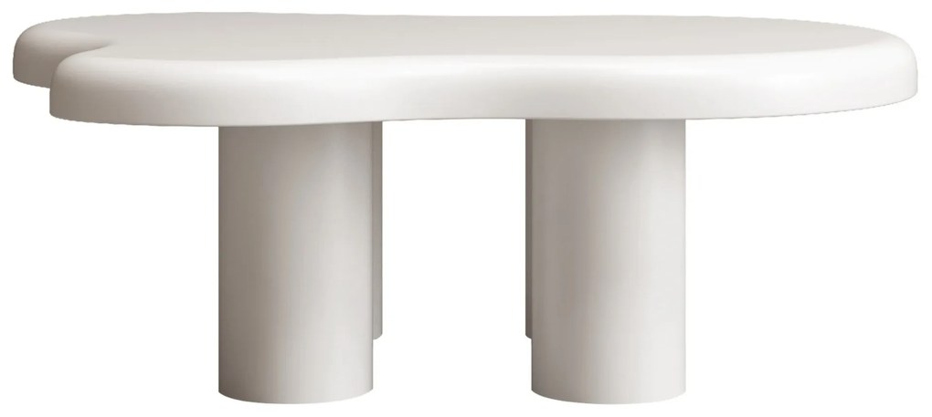 Kávový stolek Vercelli, 100 cm bílý