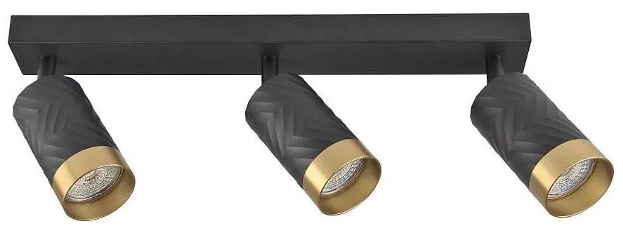 Bodové svietidlo ARRAS 3xGU10/10W/230V čierna