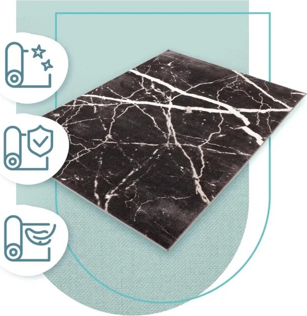 Koberec Agnella Soft Shrink Blacky Antracit