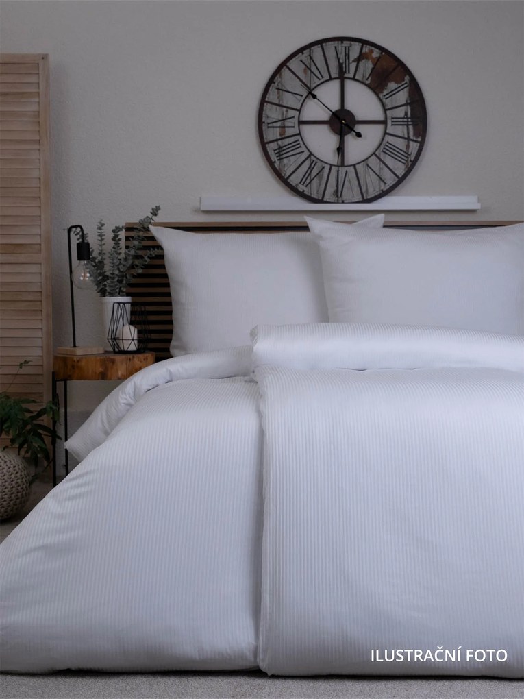 Hotelový povlak na prikrývku 140 x 200 cm - prúžok 4 mm