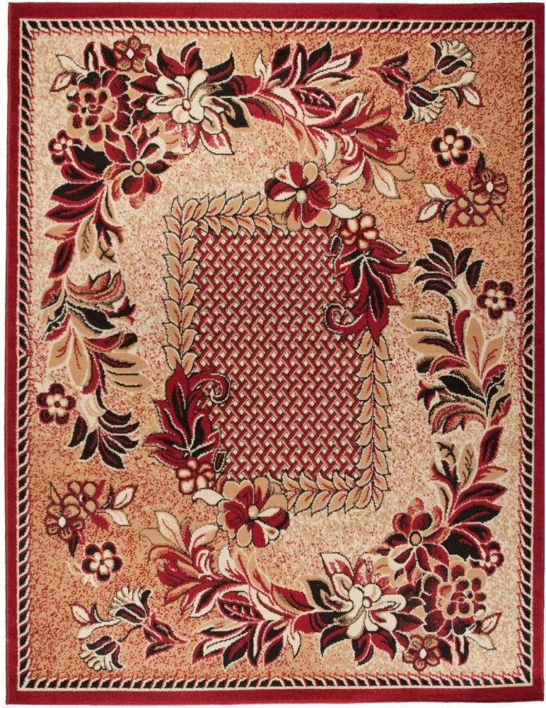 Kusový koberec PP Kvety červený, Velikosti 160x229cm