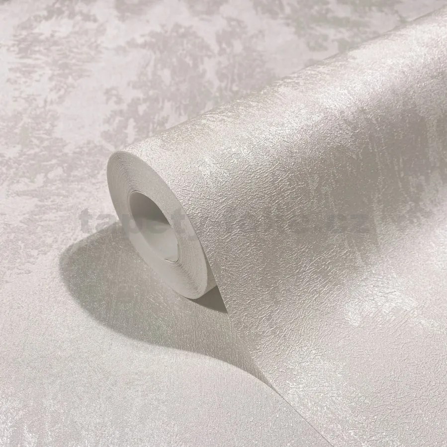 Vliesové tapety na stenu City Glow 34272, rozmer 10,05 m x 0,53 m, benátsky štuk biela, A.S.Création