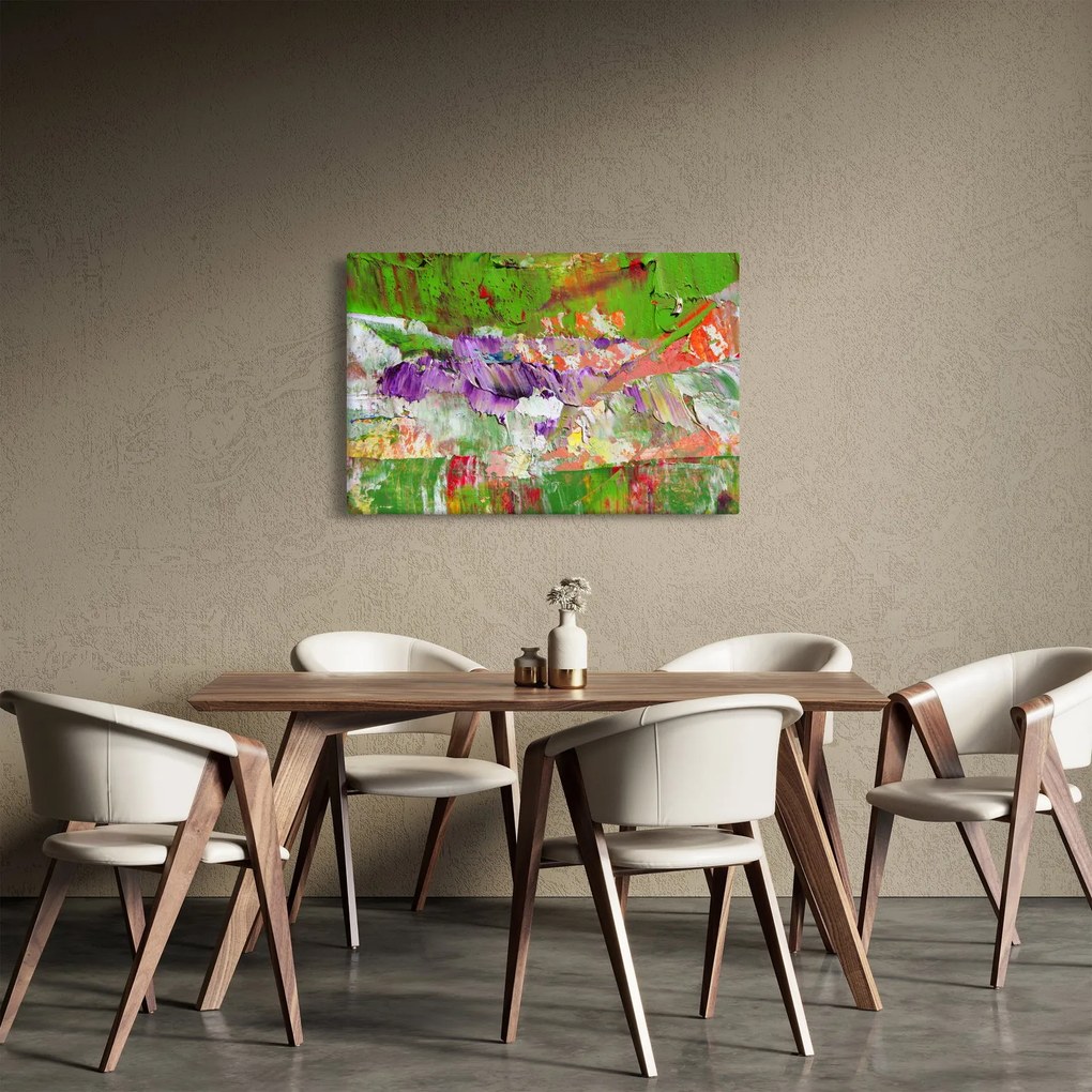 Obraz abstrakcie - maľba (90x60 cm)