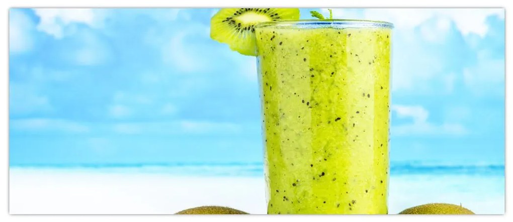 Obraz - kiwi smoothie (120x50 cm)