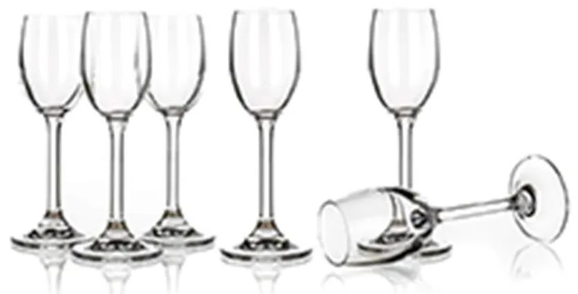 Poháre na likér Leona Crystal 60 ml 6 ks 02b4g006060