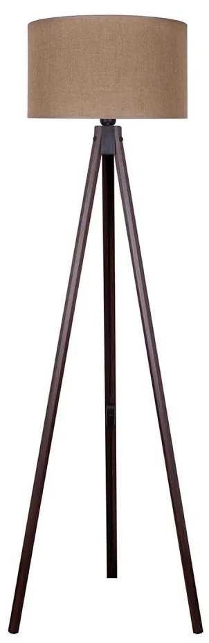 Duolla - Stojacia lampa 1xE27/60W/230V pr. 44 cm hnedá/wenge