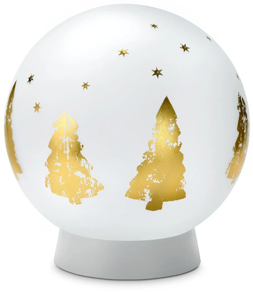 Solárna svietiaca sklenená guľa