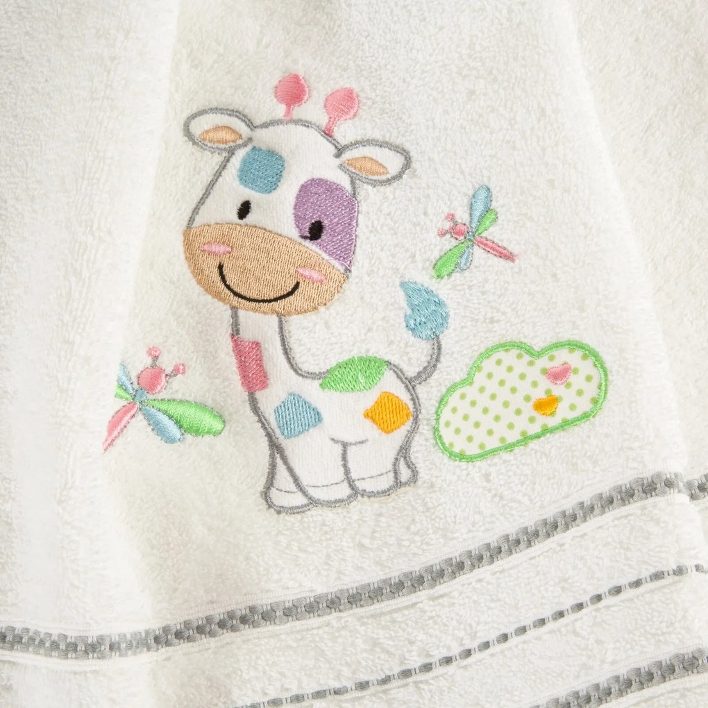 DETSKÝ FROTÉ UTERÁK BABY33 100X100 CM BIELA