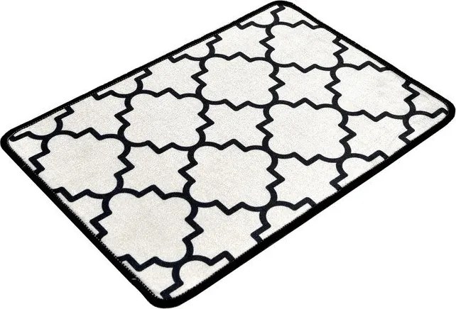 Čierna/béžová kúpeľňová predložka 40x60 cm Kupa – Foutastic