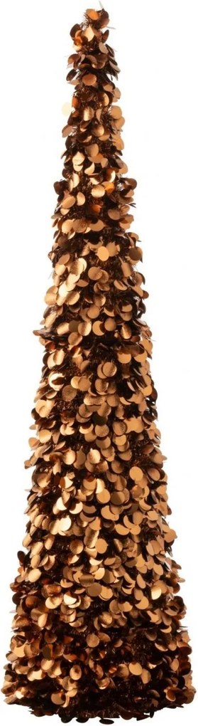 Veľký bronzový lesklý vianočný strom Sparkling L – 24*24*132 cm