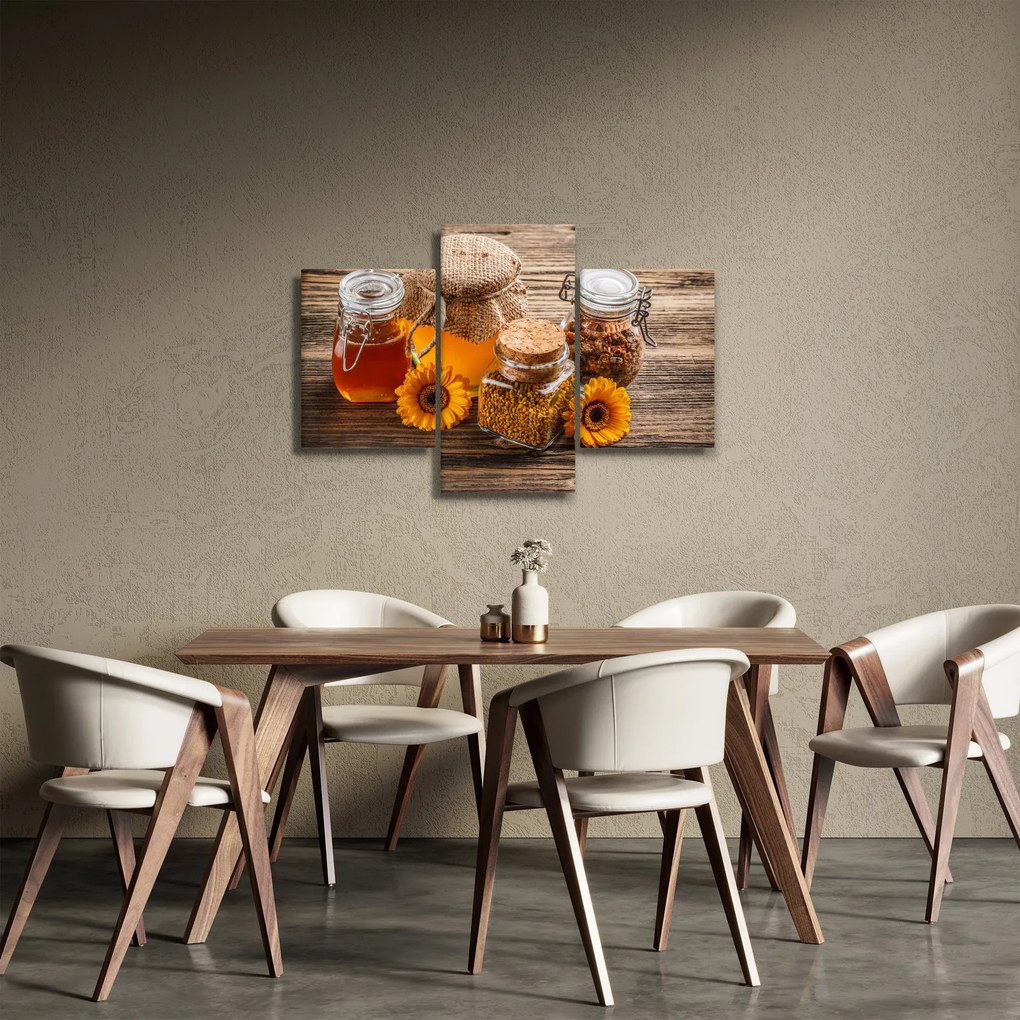 Obraz - Zátišie s medovými pohármi (90x60 cm)