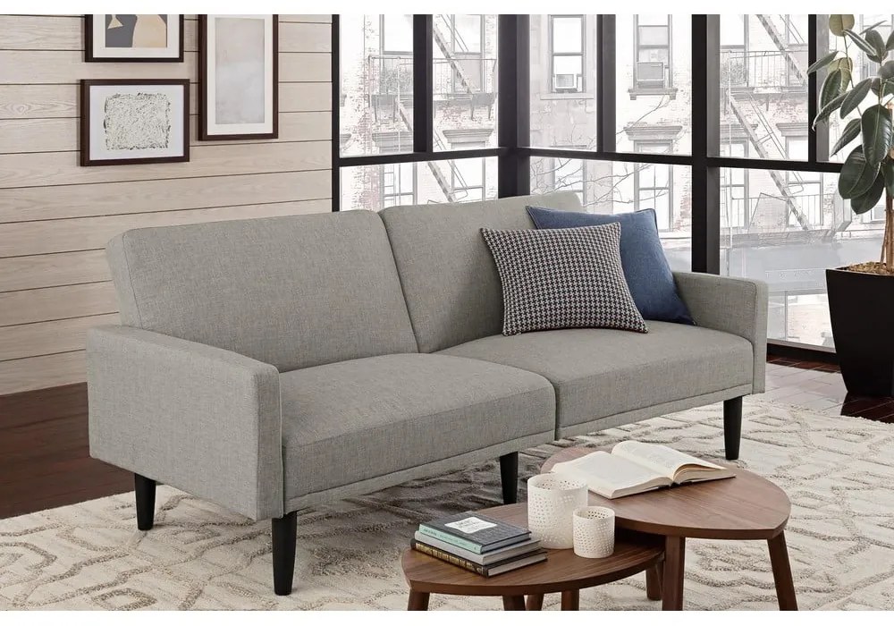 Svetlosivá rozkladacia pohovka 198 cm - Støraa