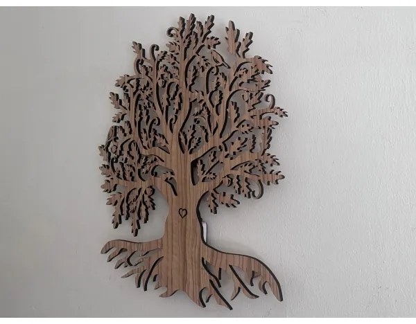 Li-Go 5747/DUB2 - LED nástenná dekorácia LED/10W/230V 45x55 cm dub