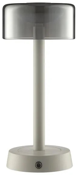 Brilliant - LED stmievateľná nabíjateľná dotyková stolová lampa RAZOR LED/2,5W/5V 2700K IP44 šedá