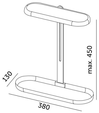 LED stmievateľná stolová lampa na pestovanie rastlín VERDI LED/12W/230V 4500K